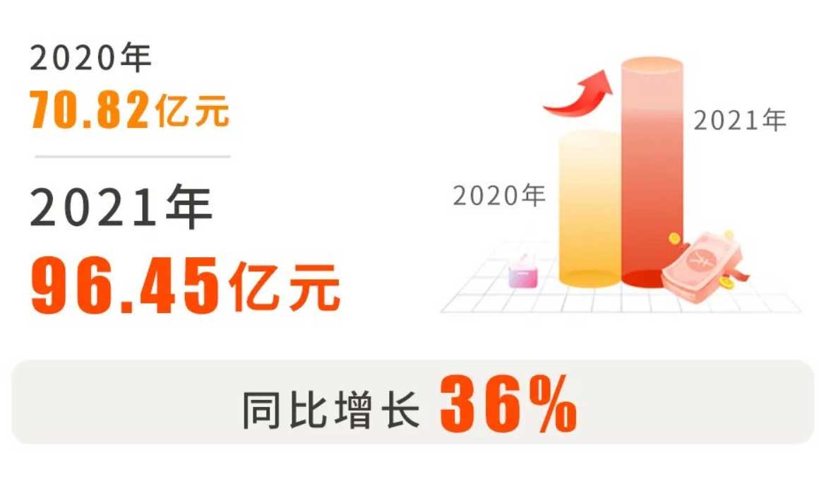 安能物流2021年营收96亿同比增36% 总货运量达1260万吨