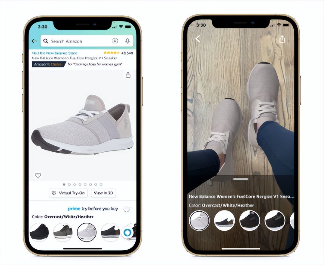 虚拟试鞋！亚马逊推出新的AR购物工具